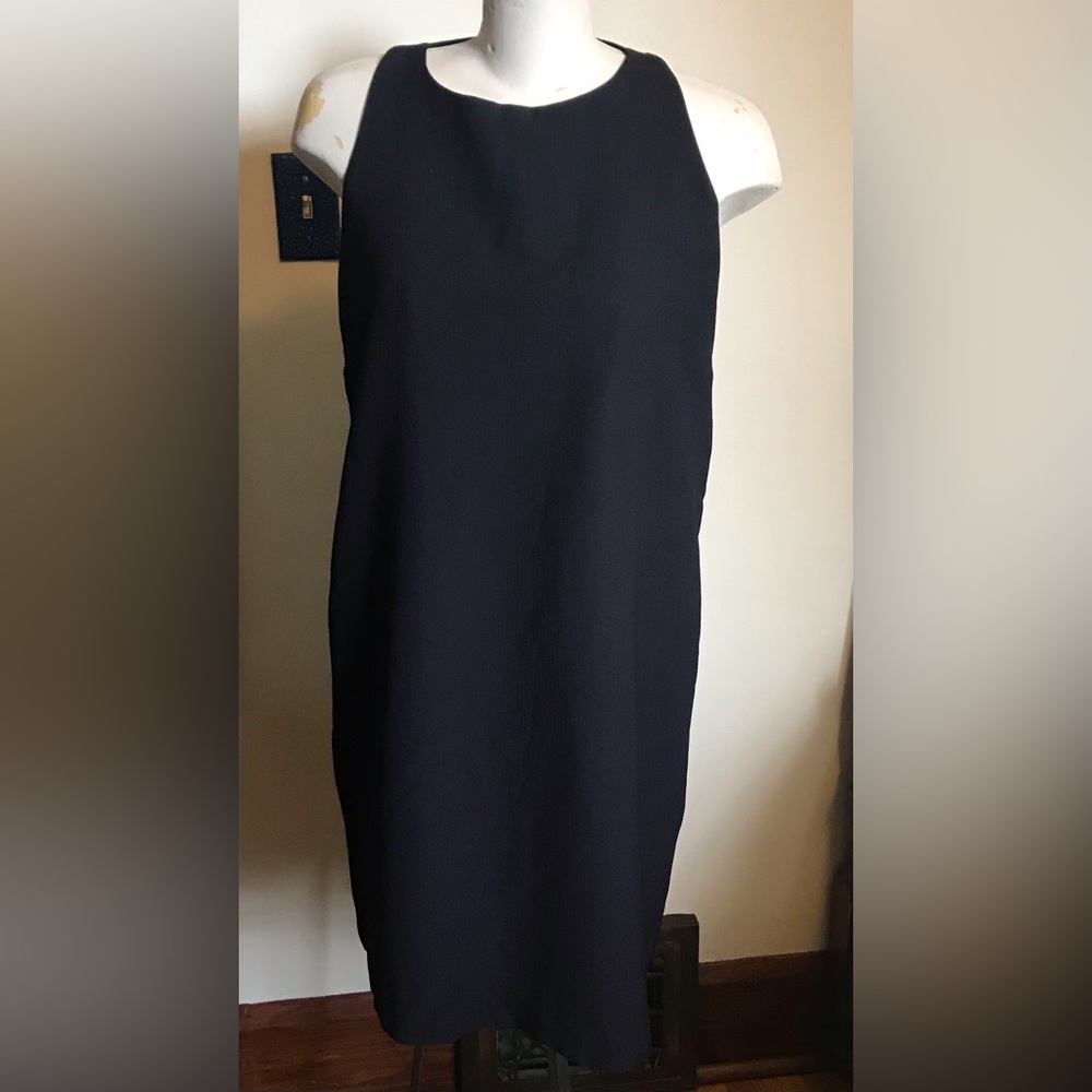 NWT - Classic Massimo Dutti Navy Sleeveless Dress - Size 10